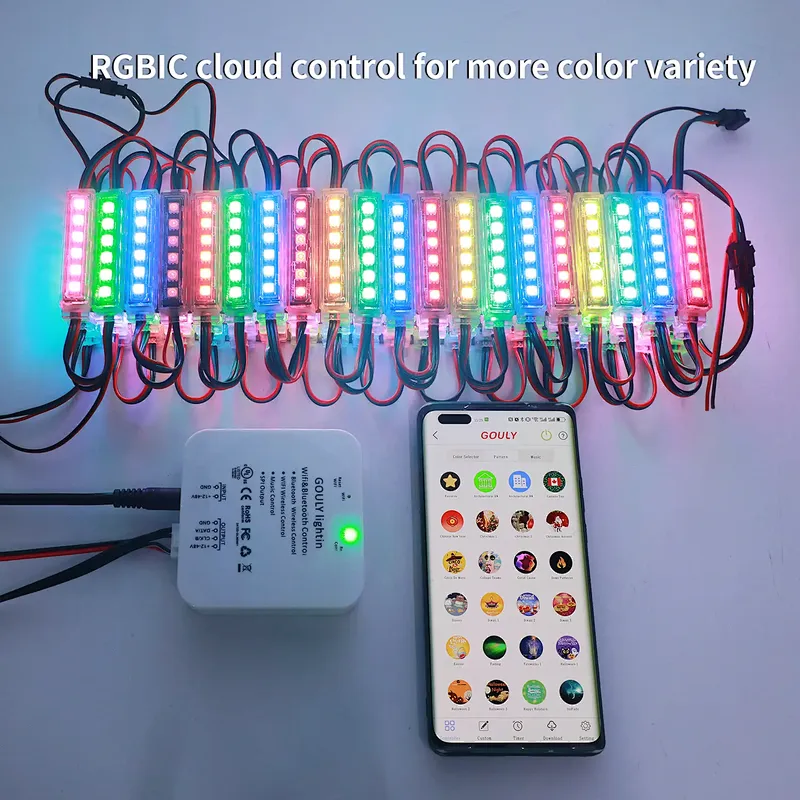 Outdoor Waterproof 6 Lights UCS2903 RGB Smart LED Module Light Window Lights